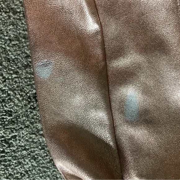 Anthropologie Rose Gold Leather Tote - Picture 7 of 7